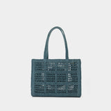 Cabas Ella Small - Tory Burch - Raphia - Bleu