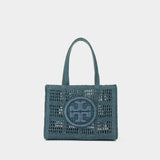Cabas Ella Small - Tory Burch - Raphia - Bleu
