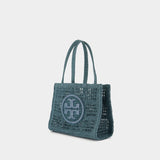 Cabas Ella Small - Tory Burch - Raphia - Bleu