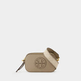 Sac À Bandoulière Miller Mini - Tory Burch - Cuir - Beige