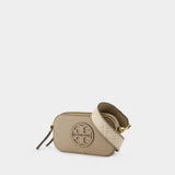 Sac À Bandoulière Miller Mini - Tory Burch - Cuir - Beige