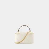 Sac À Bandoulière Kira Diamond - Tory Burch - Cuir - Blanc