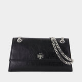 Sac Porté Épaule Turnlock - Tory Burch - Cuir - Noir