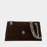 Sac Porté Épaule Turnlock - Tory Burch - Cuir - Marron