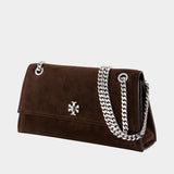 Sac Porté Épaule Turnlock - Tory Burch - Cuir - Marron