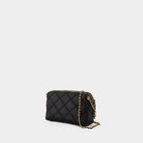 Sac À Bandoulière Fleming Small - Tory Burch - Cuir - Noir