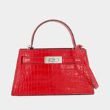 Sac À Main Petite Lee Radziwill - Tory Burch - Cuir - Rouge