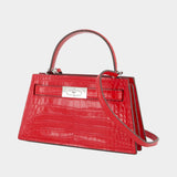 Sac À Main Petite Lee Radziwill - Tory Burch - Cuir - Rouge