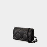 Wallet On Chain Kira Diamond Powder - Tory Burch - Cuir - Noir