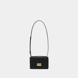 Sac Porté Épaule T-Monogram Pebble - Tory Burch - Cuir - Noir