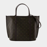 Cabas Perry Small - Tory Burch - Coton - Marron