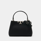 Sac À Main Eleanor Mini Satchel - Tory Burch - Cuir - Noir