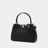 Sac À Main Eleanor Mini Satchel - Tory Burch - Cuir - Noir