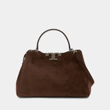 Sac À Main Eleanor Satchel - Tory Burch - Cuir - Marron