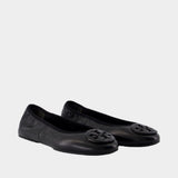 Ballerines Minnie Travel - Tory Burch - Cuir - Noir