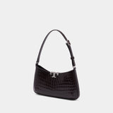 Sac Porté Épaule Eleanor Slim - Tory Burch - Cuir - Marron