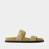Sandales Romy Sport - Tory Burch - Cuir - Beige