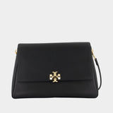 Sac Porté Épaule Charlie Large - Tory Burch - Cuir - Noir