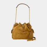 Sac Porté Épaule Charlie Quilted - Tory Burch - Cuir - Marron