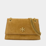 Sac À Bandoulière Kira Turnlock Mini - Tory Burch - Cuir - Kaki