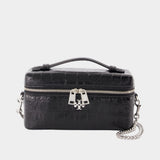 Trousse De Toilette Charlie East West - Tory Burch - Cuir - Noir