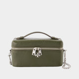 Trousse De Toilette Charlie East West - Tory Burch - Cuir - Kaki