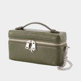 Trousse De Toilette Charlie East West - Tory Burch - Cuir - Kaki