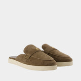 Mules Ballet Sport - Tory Burch - Cuir - Marron