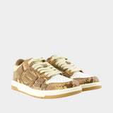 Sneakers Printed Python Skel Top Low - Amiri - Cuir - Marron