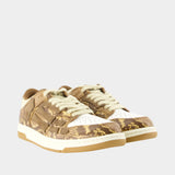 Sneakers Printed Python Skel Top Low - Amiri - Cuir - Marron
