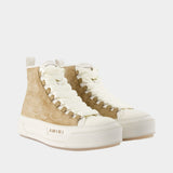 Sneakers Western Ma Court Hi - Amiri - Cuir - Beige