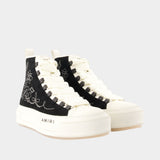 Sneakers Western Ma Court Hi - Amiri - Cuir - Noir