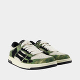 Sneakers Camo Skel Top Low - Amiri - Synthétique - Vert