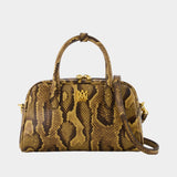 Sac À Main Python Ma Bowling - Amiri - Cuir - Marron