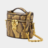 Sac À Main Python Nano Vanity - Amiri - Cuir - Marron