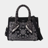 Sac À Main Bandana Micro Triangle - Amiri - Cuir - Noir