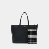 Cabas Ll Medium Reversible - Burberry - Cuir - Noir