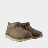 Bottines Classic Ultra Mini - UGG - Cuir - Vert