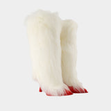 Bottes  Ambush Fur Heel - UGG - Fourrure - Blanc/Rouge