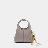 Sac Porté Épaule Lana 19 - Coach - Cuir - Gris
