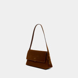 Sac Porté Épaule Ny Flap Sm - Coach - Cuir - Marron
