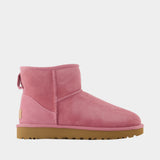 Bottines W Classic Mini Ii - UGG - Cuir - Rose
