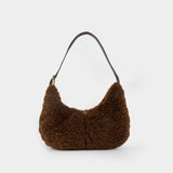 Sac À Main Hobo Belt Medium - Ganni - Synthétique - Marron