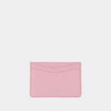 Porte Carte Bou Cute Crabe Print - Ganni - Synthétique - Rose