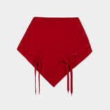 Écharpe Merino Neckerchief - Simone Rocha - Laine - Rouge
