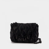Sac Porté Épaule Charm-D Medium - DIESEL - Cuir Synthétique - Noir