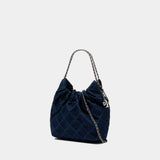 Sac Porté Épaule Fleming Mini - Tory Burch - Denim - Bleu