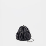 Sac À Main Drape Clasp - YOHJI YAMAMOTO - Cuir - Noir