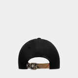 Casquette Gabardine - Burberry - Coton - Noir