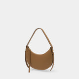 Sac À Main Romy Half Moon - Tory Burch - Cuir - Beige